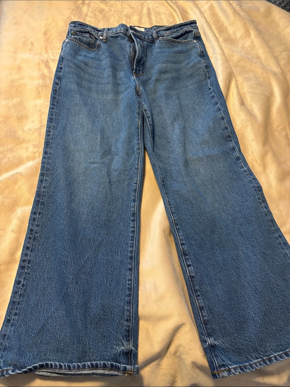 Loft Rivete Wide-Leg Women’s Jeans in Dark Blue
